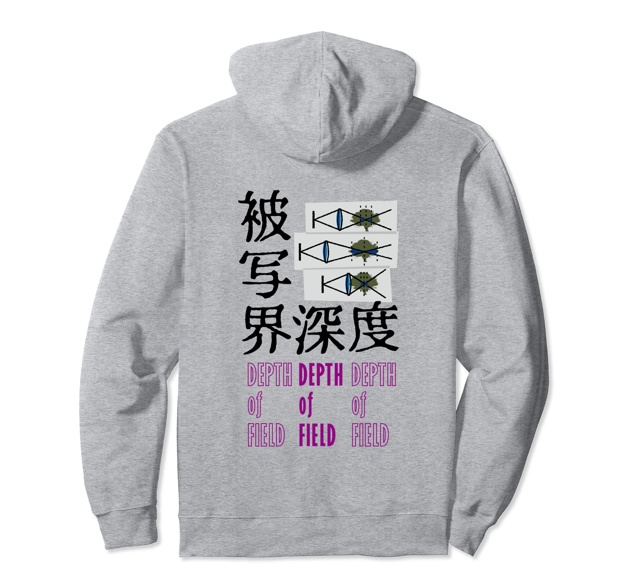 

Kenko Photo Kanji Collection Depth of Field [Back Design] Hoodie