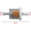 3 x Universal Inline Fuel Filter 1/4" Replaces 49019-0027 49019-0014 691035 493629 2505007S 2505021S Widely Used for Lawn Mower, Motorcycle, Garden