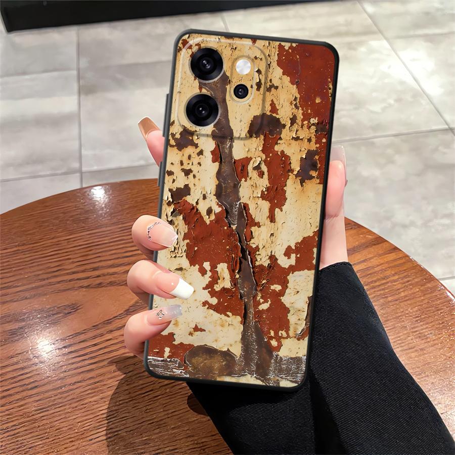 Case for Oppo A74 A98 A93 A83 A76 A78 Reno 4F 5 6 7 8 10 11 14 A96 F9 F11 F29 A84 Phone Cover Rust Art