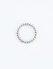 Sost [Unisex] Twist Line Ring 925 Silver (Glossy)