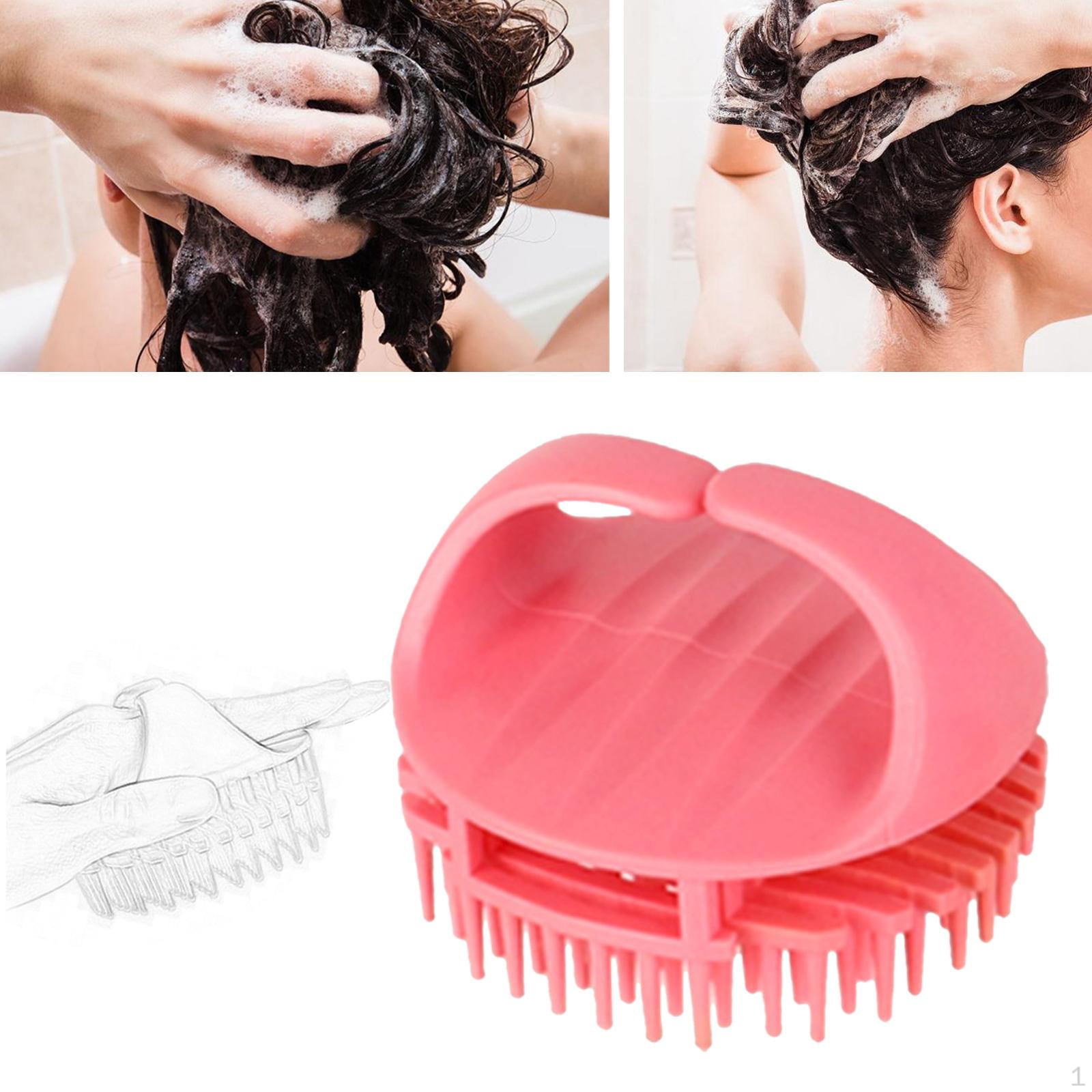 

Hair Brush for Deep Scalp Massage and Detangling - Gentle Bristles All Types Pink