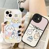 C-Chii-kawa Phone Case Hard Leather For iPhone 16 15 14 13 12 Mini 11 14 Pro Max Xs X Xr 7 8 Plus Fundas