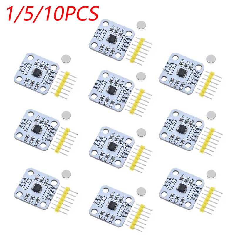 1/5/10PCS AS5600 Magnetic Encoder Module Magnetic Induction Angle Measurement Sensor 12bit High Precision 12bit 3.3V for Adui+no