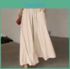 Womens Summer Wide Leg Pants With Elastic Waist For Casual Office Wear