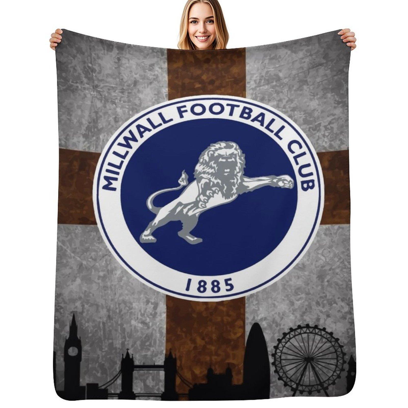 Millwall London Throw Blanket Multi Use Warm Blanket for Living Room Bedroom Size: 75*100cm, Weight: 230 GSM