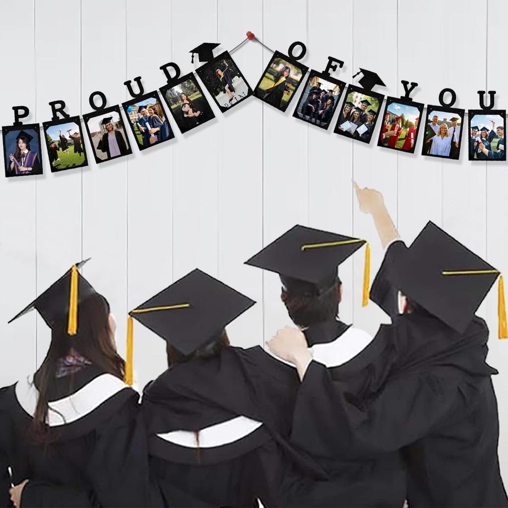Fotorahmen Zugflagge Abschlussfeier Dekoration High School Abschlussfeier Party Zugflagge