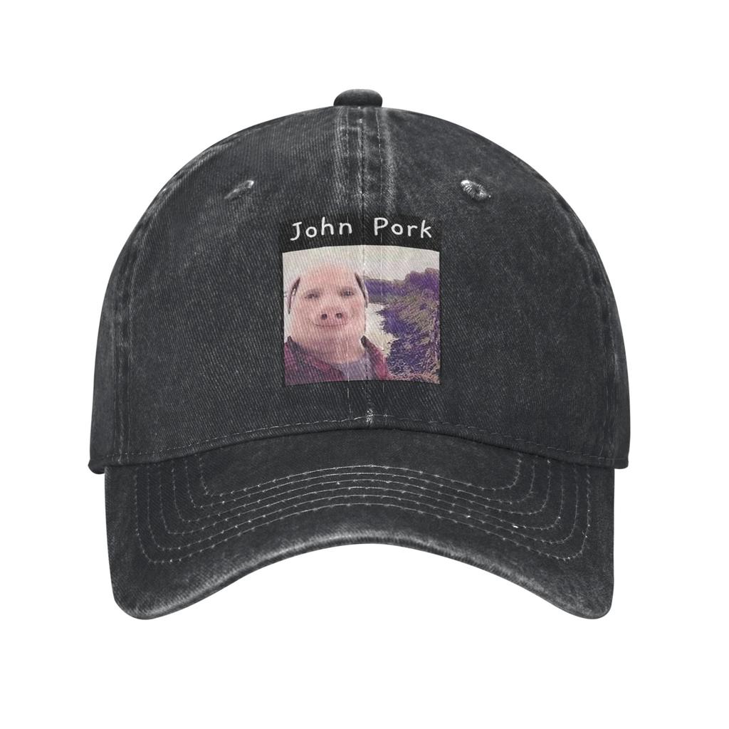 John Pork Is Calling Denim Cap Casual Baseball Caps Adjustable Hat Summer Unisex Baseball Hats