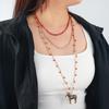 Personalized Enamel Zebra Pendant Necklace Vintage Metal Trend Jewelry Zebra Earrings For Women