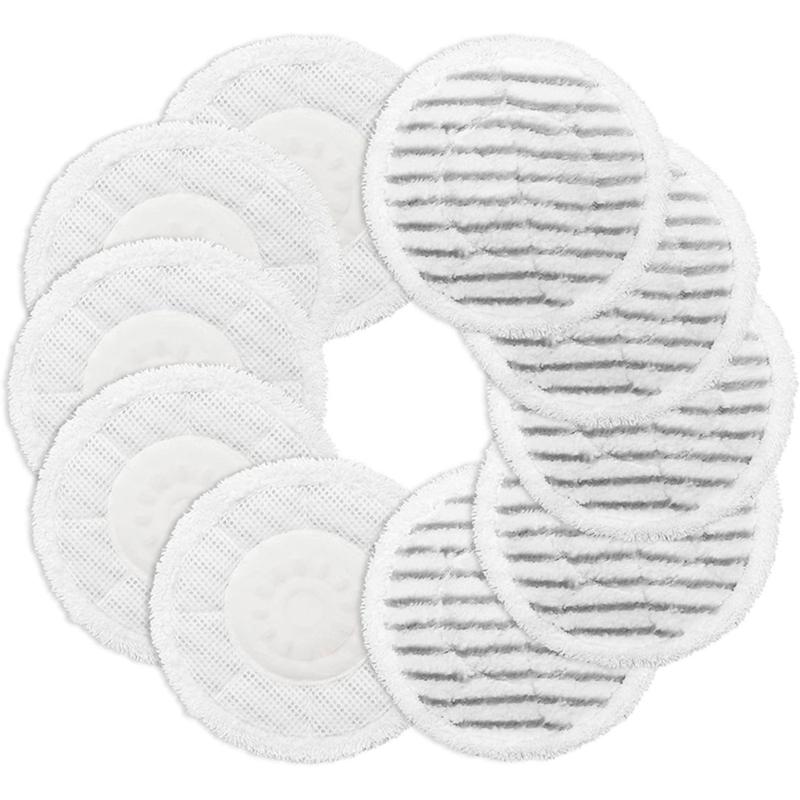 8Pcs Washable Replacement Steam Mop Pads Cleaning Pads for S7000 S7001 T2 Steam & Scrub All-in-One Hard Floor Steam Mop
