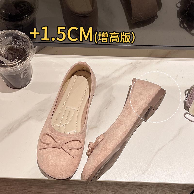 Round Toe Casual Woman Shoe Autumn Loafers Fur Shallow Mouth Boat New Fall Moccasin Flock Buckle Strap Leisure Rubber Solid Mary