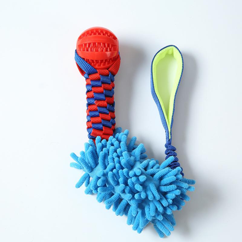 Chew Feeder TPR Ball Dog Plush Toys (as the picture,M)