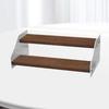 Elegant Wooden Display Rack for Organizing Dessert Jewels and Action Figurines