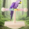 Verstellbarer Papageien-Spielständer aus Holz Vogel-Spielplätze mit schwingender Basis zum Stressabbau und zur Intelligenzentwicklung