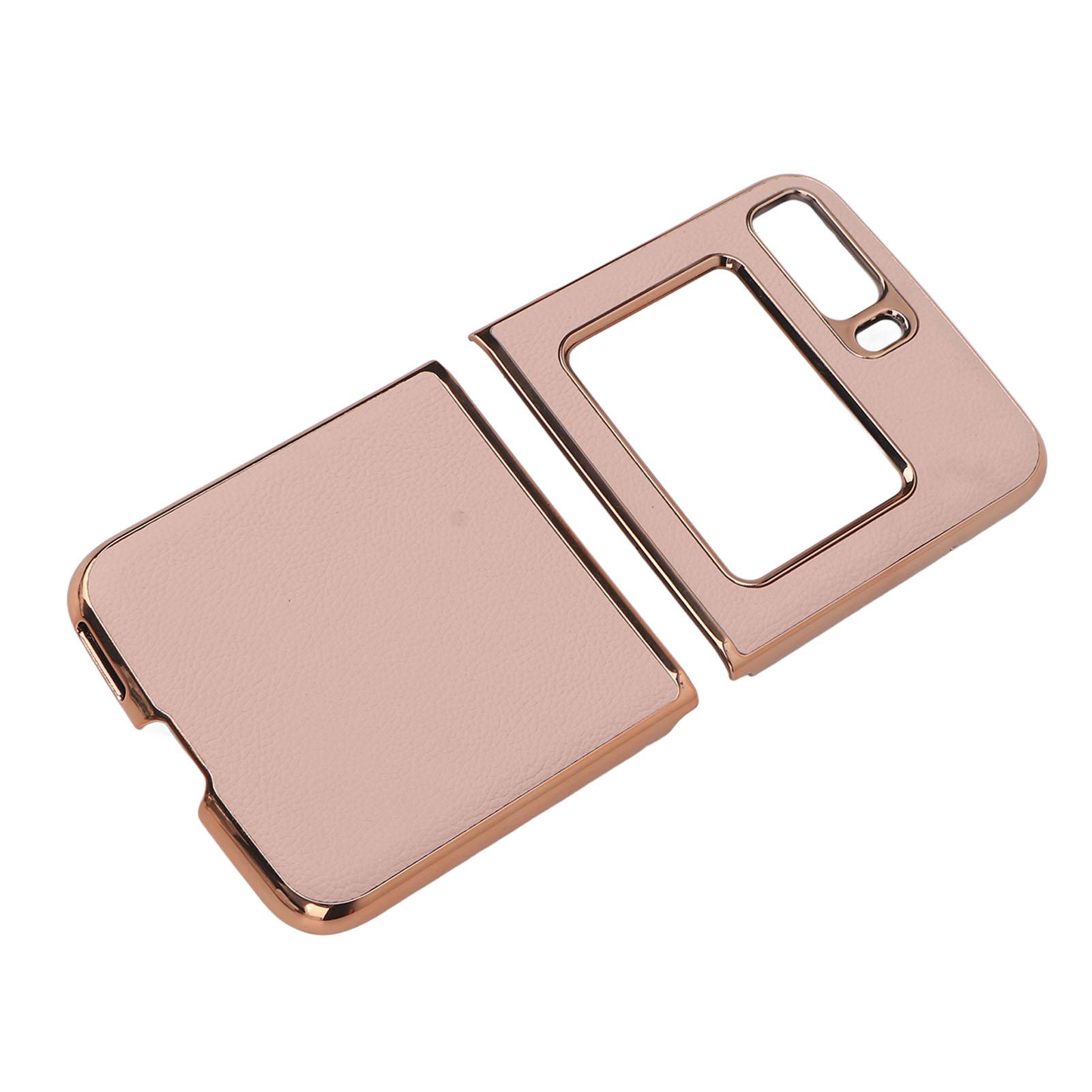 

Leather Phone Case for Moto Razr 2022 Protective Phone Case Cover Scratch Proof Shock Proof Upper розовый