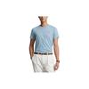 Polo SS23 Solid Color Logo Embroidered Short Sleeve T-Shirt Men Tops Blue MNPOTSH1N821719-400