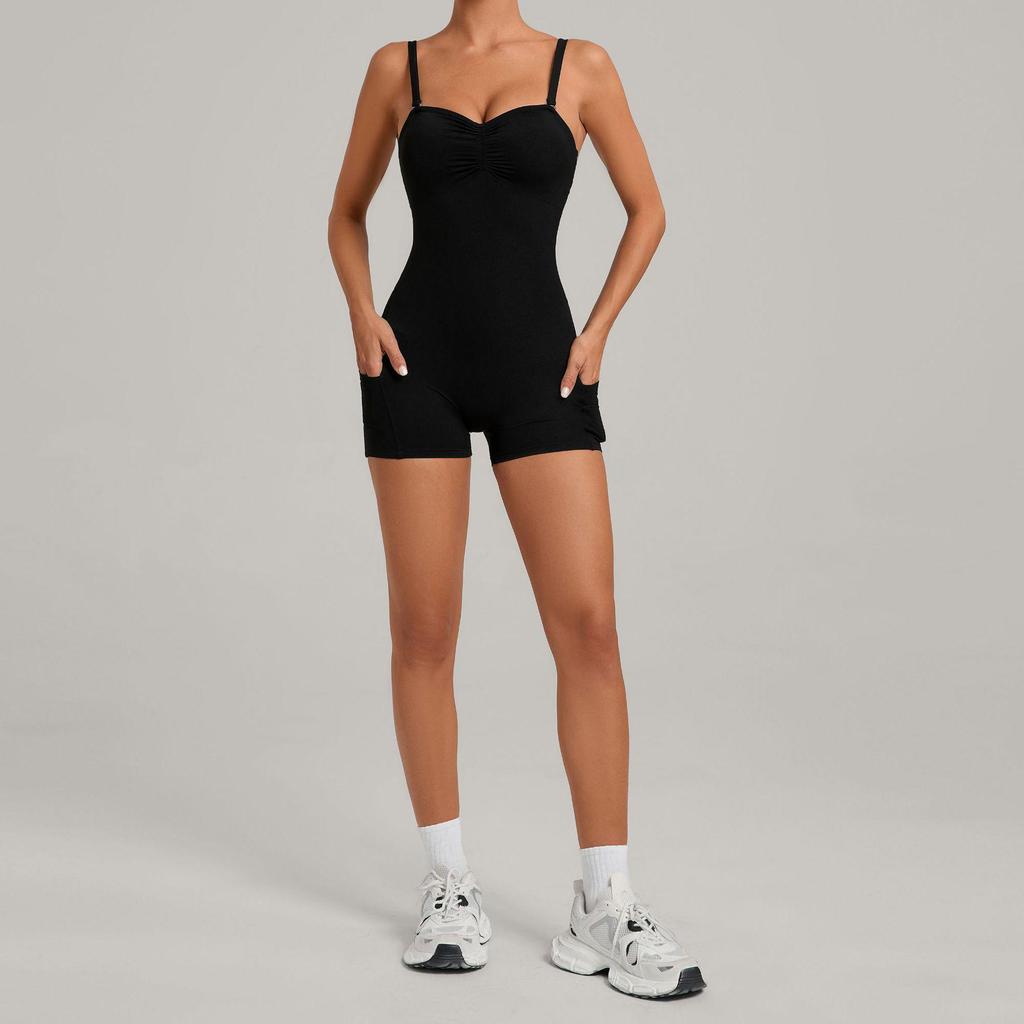 Women's Multi-Wear Yoga and Running Jumpsuit with Side Pockets