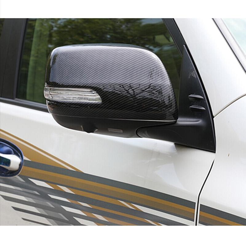 Karbonový chrom pro Toyota Prado FJ150 FJ 150 2010 - 2018 Auto Boční zrcátko Zpětné Zrcátko Sklopné Zrcátko Dekor Samolepka Kryt Příslušenství