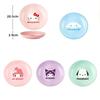 Für Sanrio Anime Keramik Snackteller Cinnamoroll Kuromi Niedliches Muster Zuhause Abendessen Buffet Geschirr Küche Geschirr Dessertschale