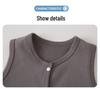 Newborn Unisex Sleeveless Knit Vest - Thick Shu Velvet for Spring, Autumn, Winter