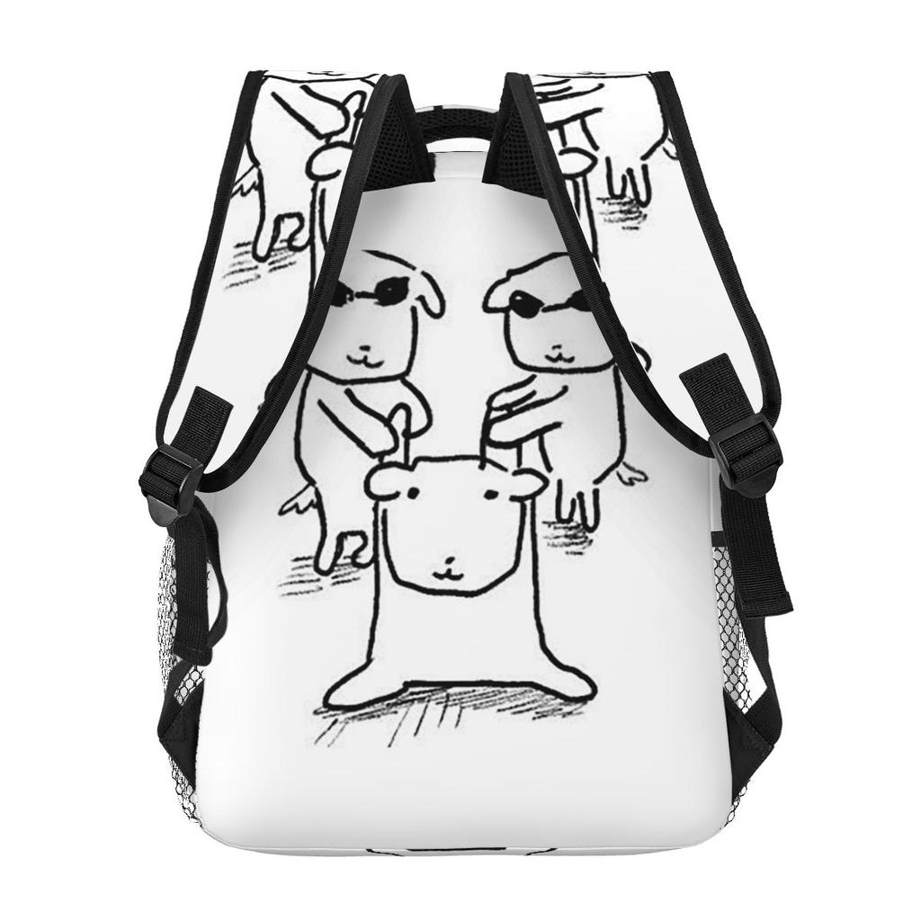 Interesting Ganadi Graphic Korean Style Student Backpack School Bag Hiking Travel Daypack for Men Women Bookbag Shoulder Bags