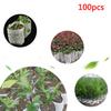 100Pcs Seedling Plants Nursery Bags Organic Biodegradable Grow Bags Eco Friendly