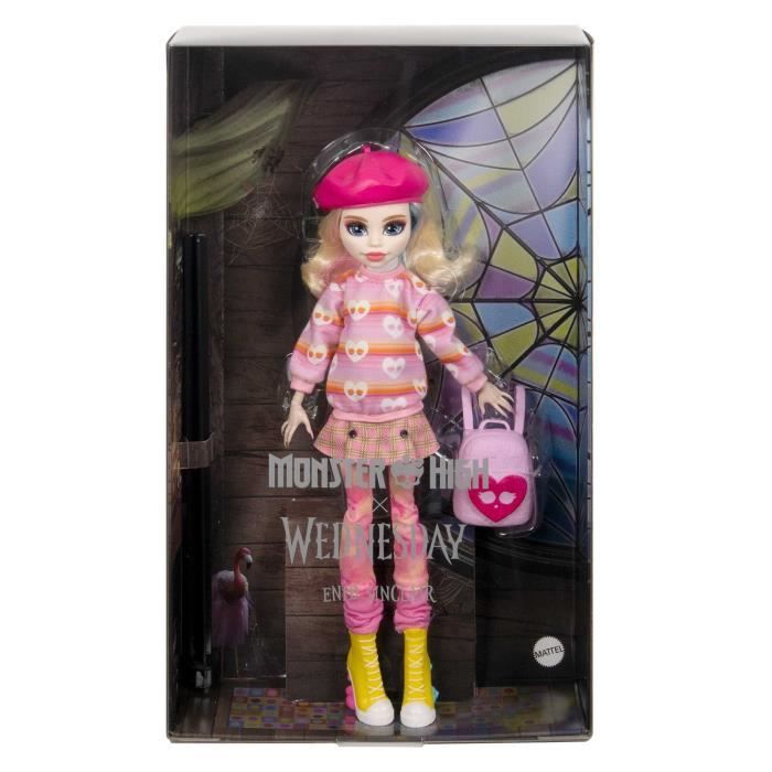 Monster High-Enid Sinclair-Poupée En Tenue Rose Avec Accessoires - Monster High - HXJ05