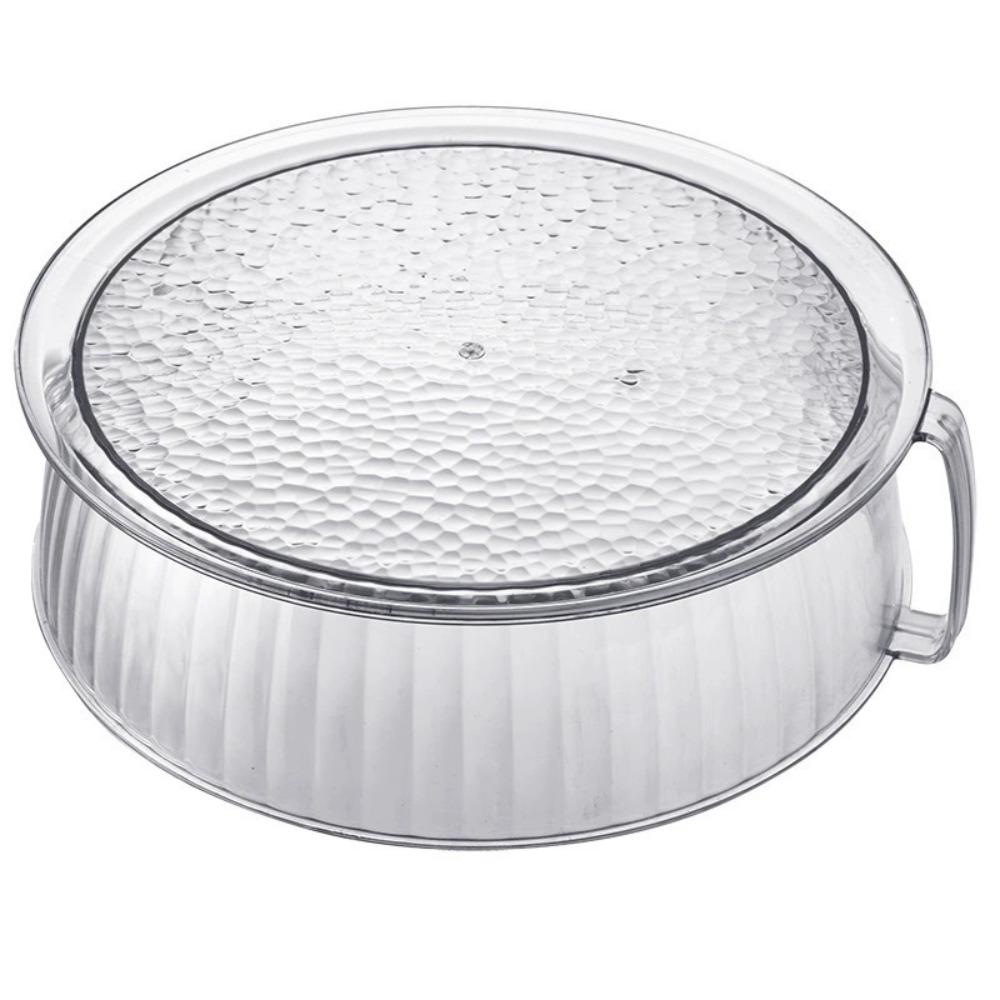 Durable Stackable Food Insulation Cover Splash High-temperature Resistant Bowl Cover Transparent Dust Proof Microwave Oven Cover