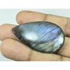 26X45X04MM Natural Purple Spectrolite Labradorite Pear Cabochon Gemstone G-08