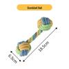 Durable Dog Chew Rope Knot Toy with Double Ear Ball