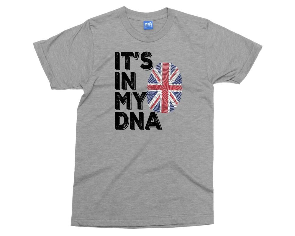 ItS In My Dna TShirt Unisex British Flag Tee Union Jack Top Uk Ethnicity Shirt