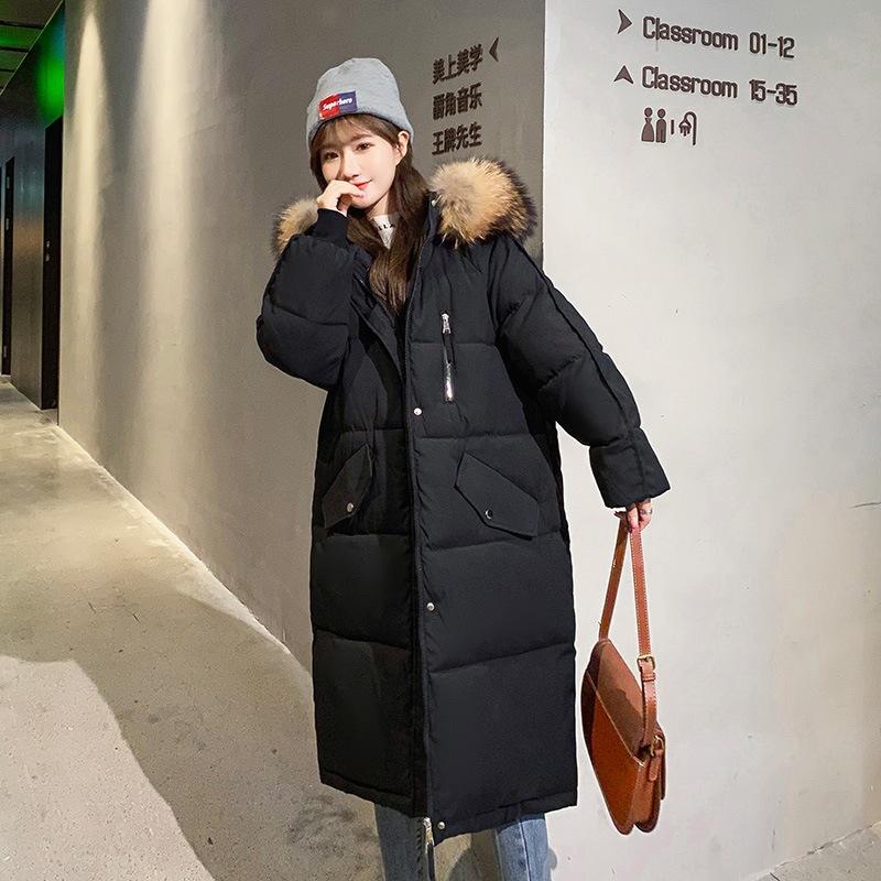 New Style Down Cotton Coat for Women, Winter Korean Version, Mid-length Large Size Bread Coat, Loose Cotton Coat, Thickened Cotton Jacket