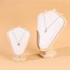 Solid Wood Goat Horn Necklace Display Stand Portrait Neck Mold Jewelry Stand Necklace Jewelry Window Storage Model Stand