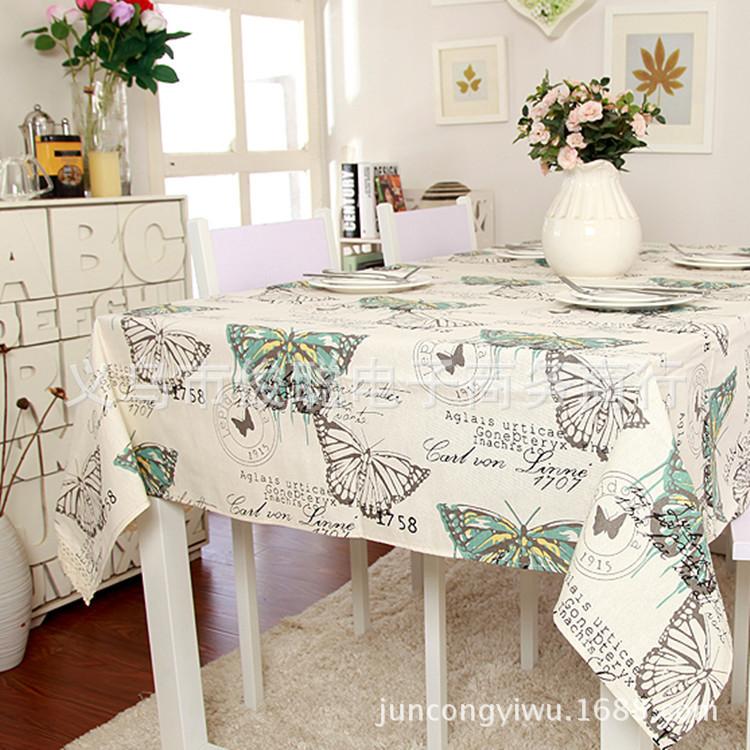 European And American Printed Green Butterfly Lady Lace Tablecloth Coffee Table Tablecloth Table Cloth Cover Towel 60X60CM