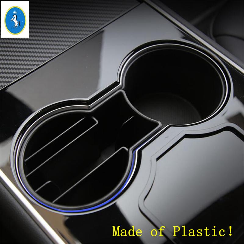 For Tesla Model 3 2018 - 2024 / Model Y  - 2024 Car Front Center Water Cup Holder Card Storage Container Box Accessories