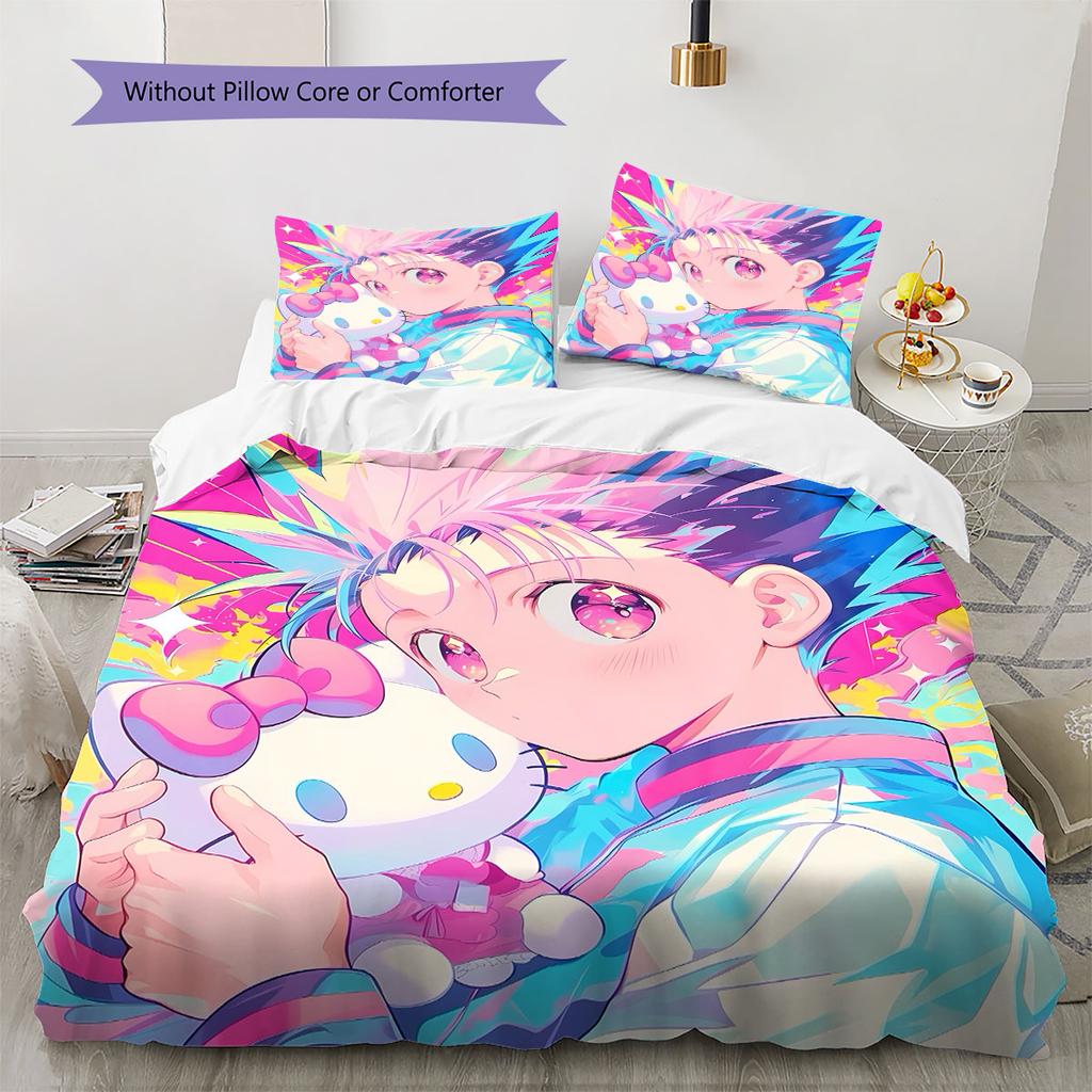 Sada povlečení s loveckým vzorem Přikrývka Povlak na přikrývku Povlak na polštář Domácí dekorace Dárek k narozeninám (1 * povlak na peřinu + 2 * povlak na polštář, bez jádra)