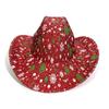 Hot-selling Christmas Party Snowflake Top Hat European and American Holiday Party Western Cowboy Hat