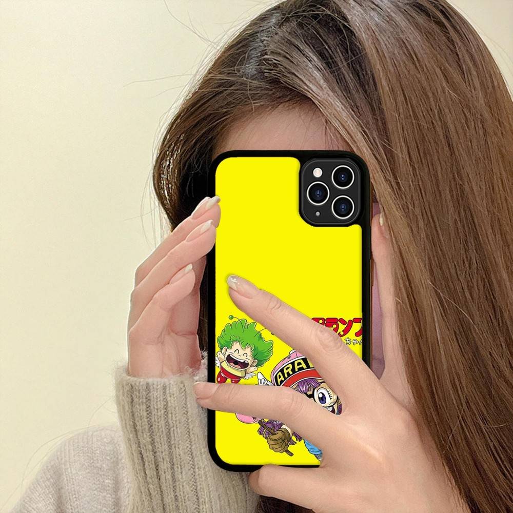 Cartoon Dr Slump Arale Phone Case For Iphone 11 12 13 14 15 Pro Max 17 16 Plus Hard PC+TPU Back Cover