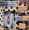 Kawaqiu 2023 Wool Cardigan Sweater, Macaron Color Sleeves, Red Heart Design