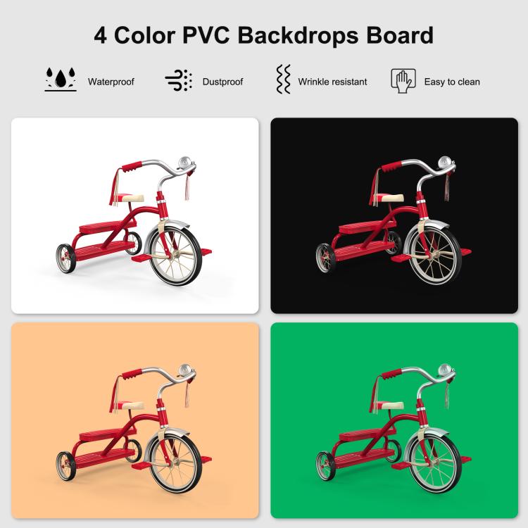 PULUZ 40cm składany namiot studyjny 72W 5500K Soft Box zestaw oświetleniowy do fotografii z 4 kolorami tła