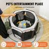 Foldable Pet Playpen, 36 inch Portable Dog Playpen, Crate Kennel for Puppy, Dog, Cat, Premium Waterproof 600D Oxford Cloth, Removable Zipper, for