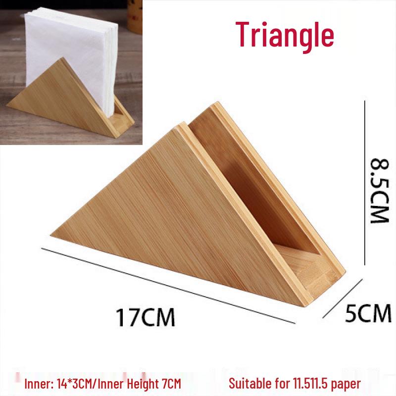 

Bamboo Multi-functional Vertical Tissue Holder for Restaurants and Hotels