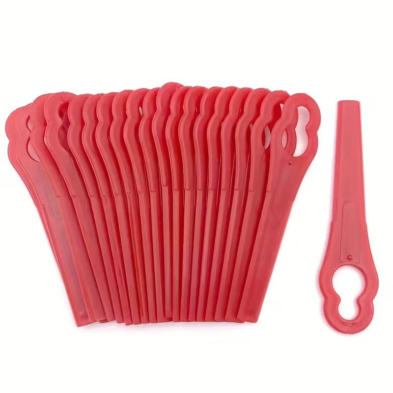100pcs Plastic Cutter Blades For Electric Cordless Grass Trimmer Strimmer Tool Grass Trimmer Blades Replacement Garden Tool