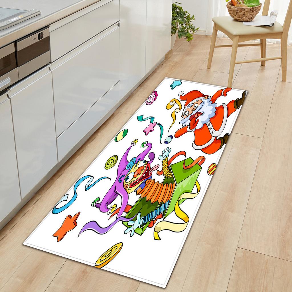 Christmas Kitchen Sand Carpet Doormat Long Floor Mat