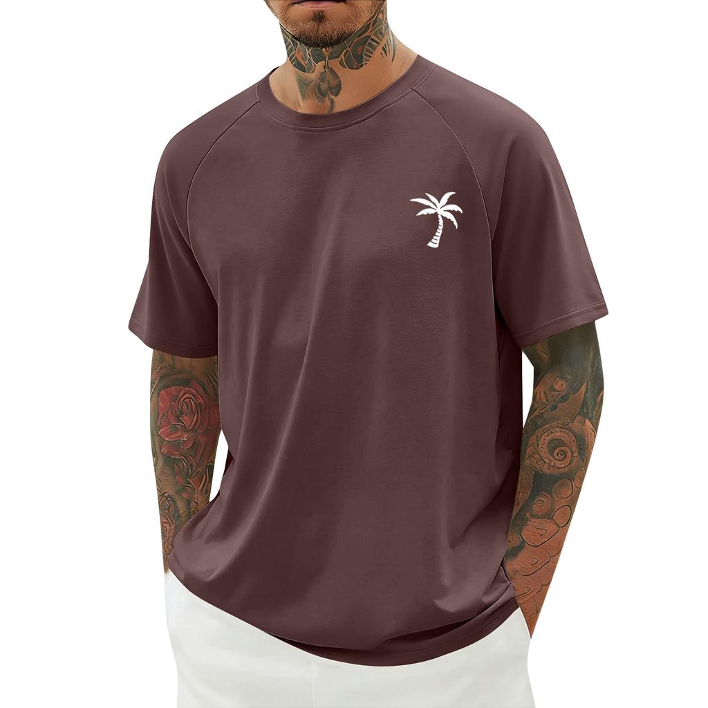 Herren Sommer Print Kurzarmhemd Herren Freizeit Modehemd