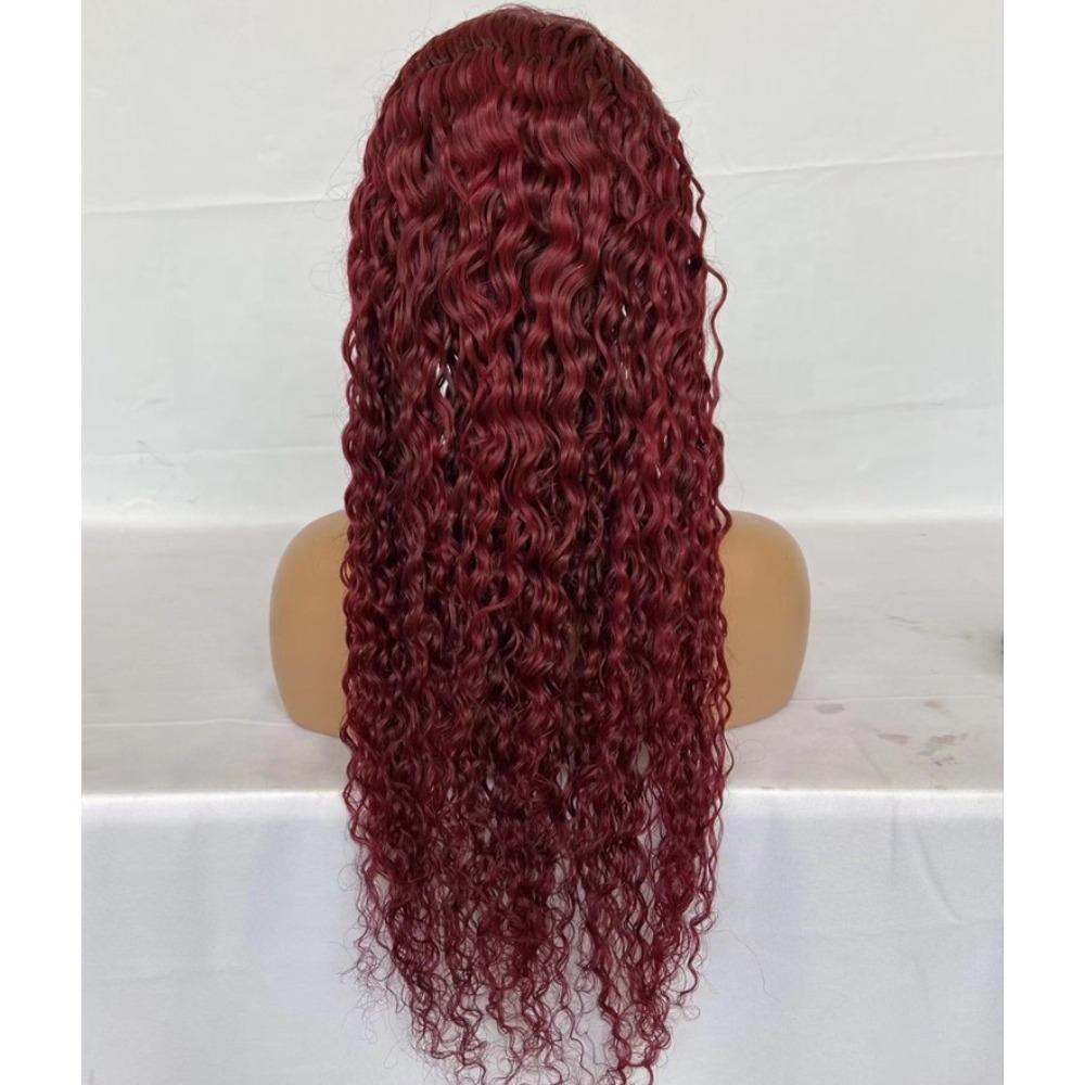 

Парик экзотический небольшой локон женский накладной стержень небольшой локон волосы химическое волокно полный головной убор бордовый