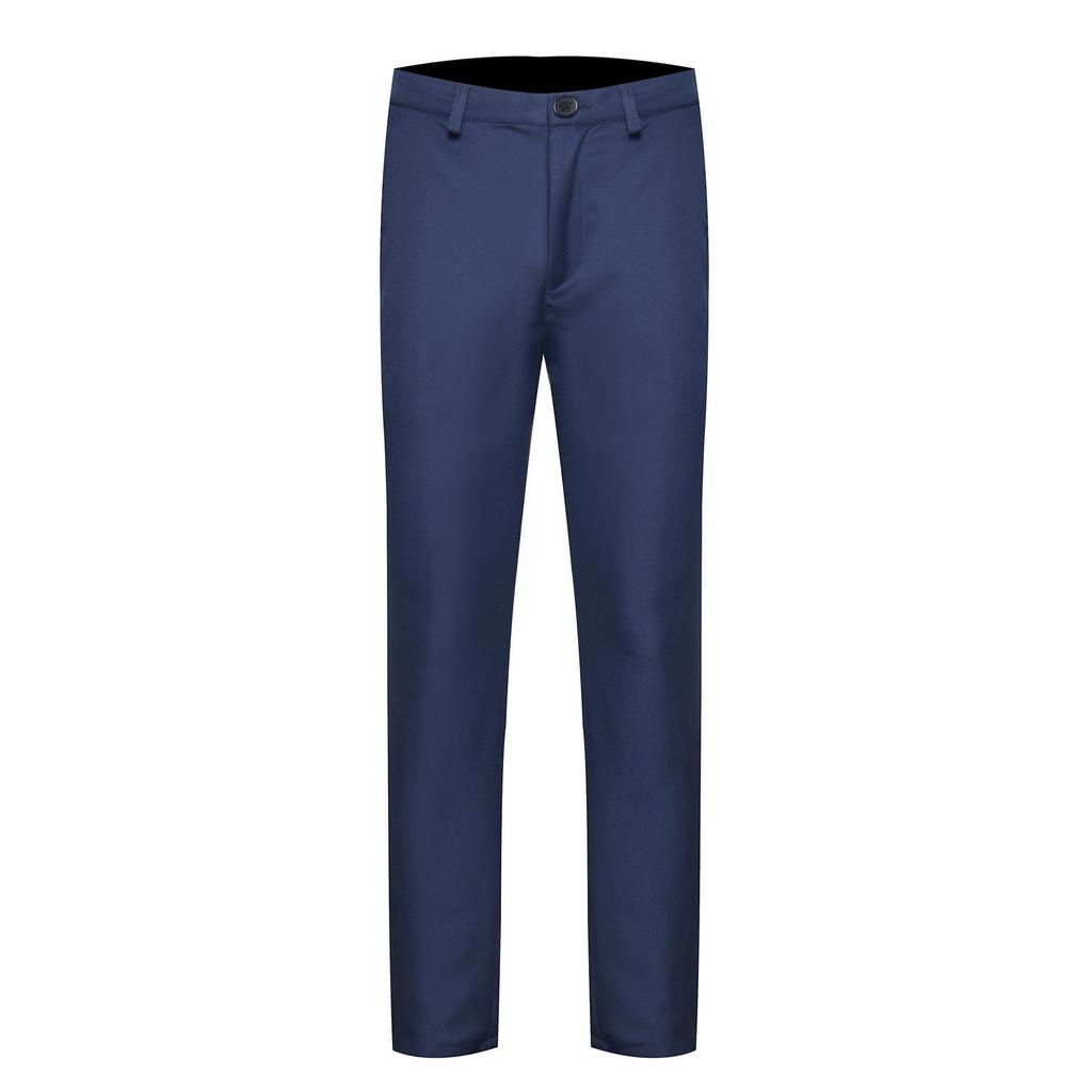 Men's Slim Straight Korean Fashion Business Casual Trousers - Solid Color