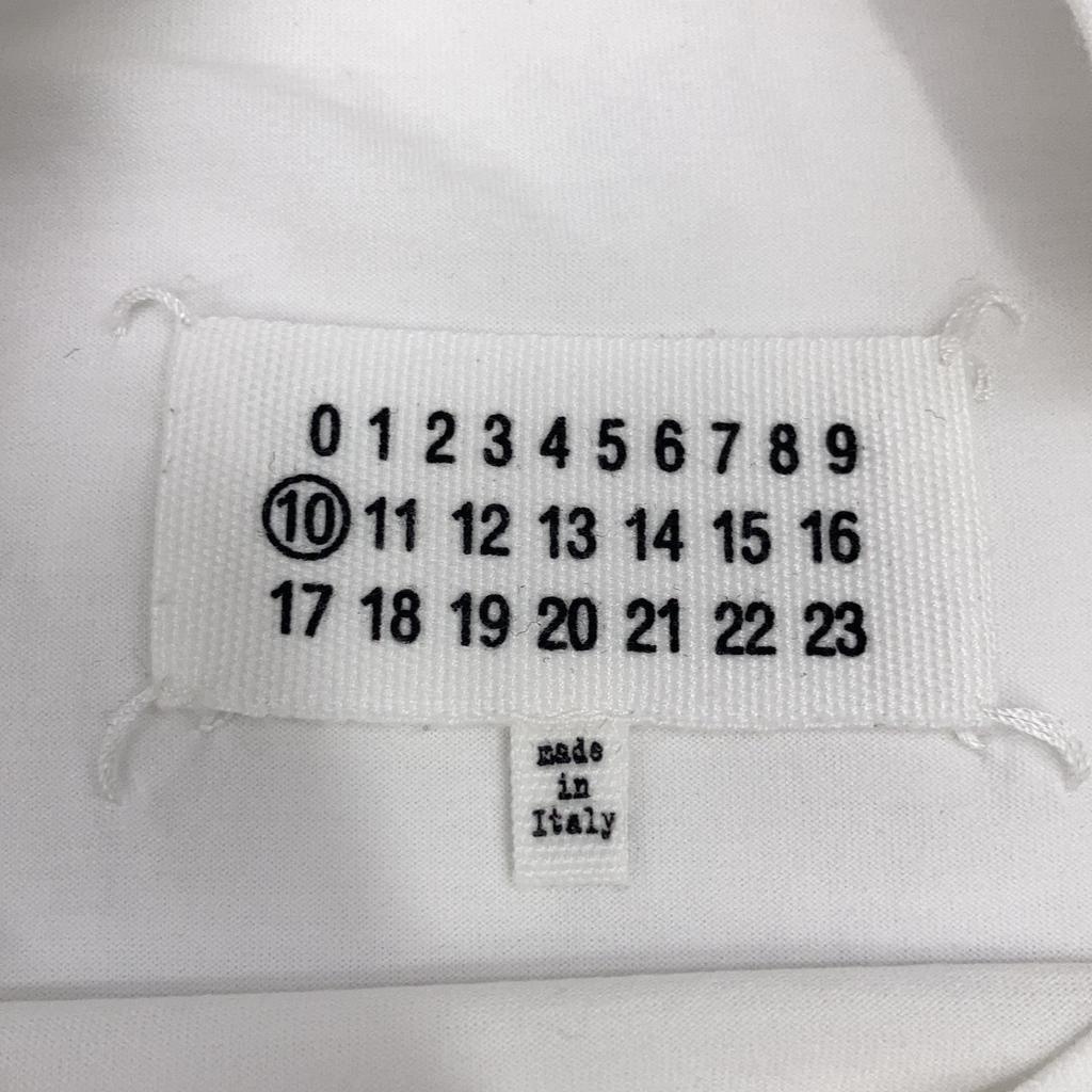 Maison Margiela S50GC0533 19Stainless Steel White Crew Neck T-Shirt tops 44 whiteUsed