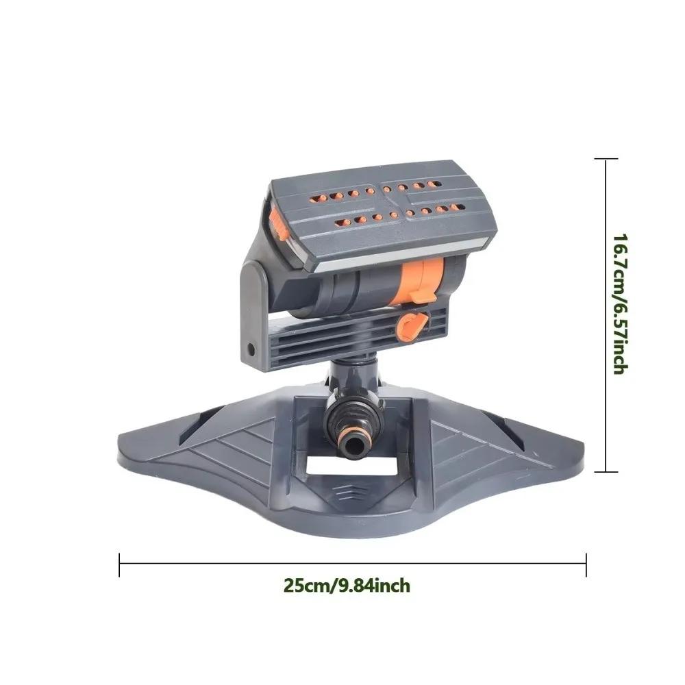 16-hole Garden Sprinkler with 180° Swivel Adjustable Head Wide Coverage Lawn Swing Sprinkler Watering Device