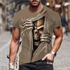 [Summer T-Shirt] Breathable Polyester Men's T-Shirt | Unique Print Design, Crew Neck, Short Sleeve, Casual Sporty Style, Summer Essential