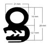4M Flexible EPDM & Steel Belt Seal Strip Car SUV Door Edge Protector Waterproof